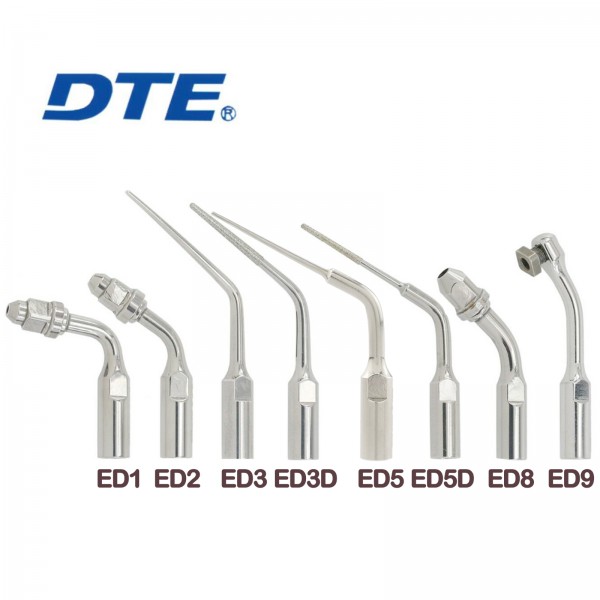 5本 Woodpecker DTE エンド用超音波スケーラーチップ ED1 ED2 ED3 (Satelec NSK対応)