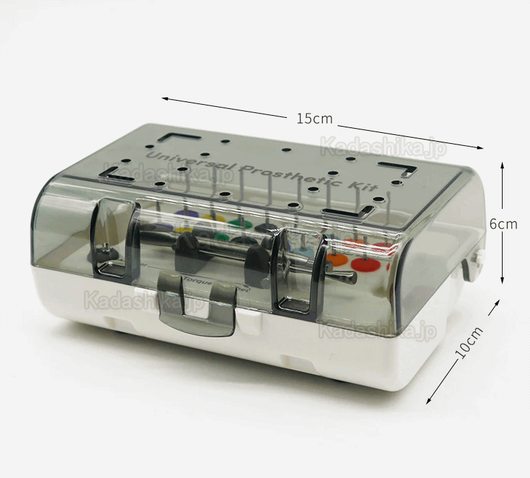 歯科インプラントラチェットトルクレンチ ユニバーサル修復ツールキット 18個ミニスクリュードライバー付き